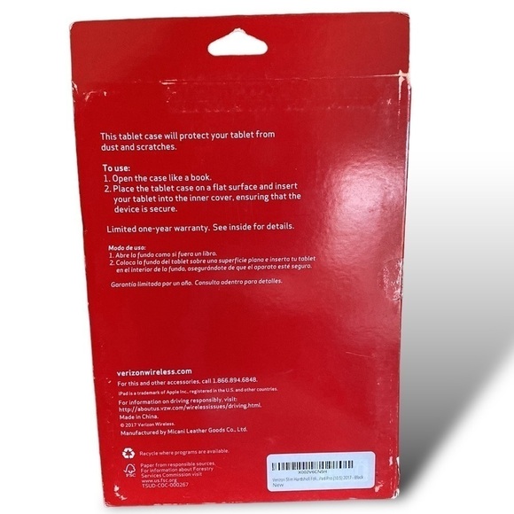 Verizon 10.5-Inch IPad Pro Kickstand Tablet Case OEM Auto Wake Sleep Black NWT - Picture 6 of 8